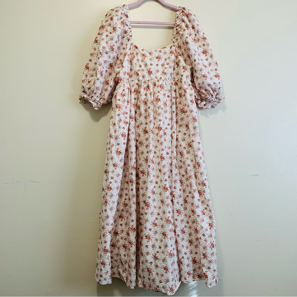 Arula Delilah cotton floral cottage core maxi dress size 0x